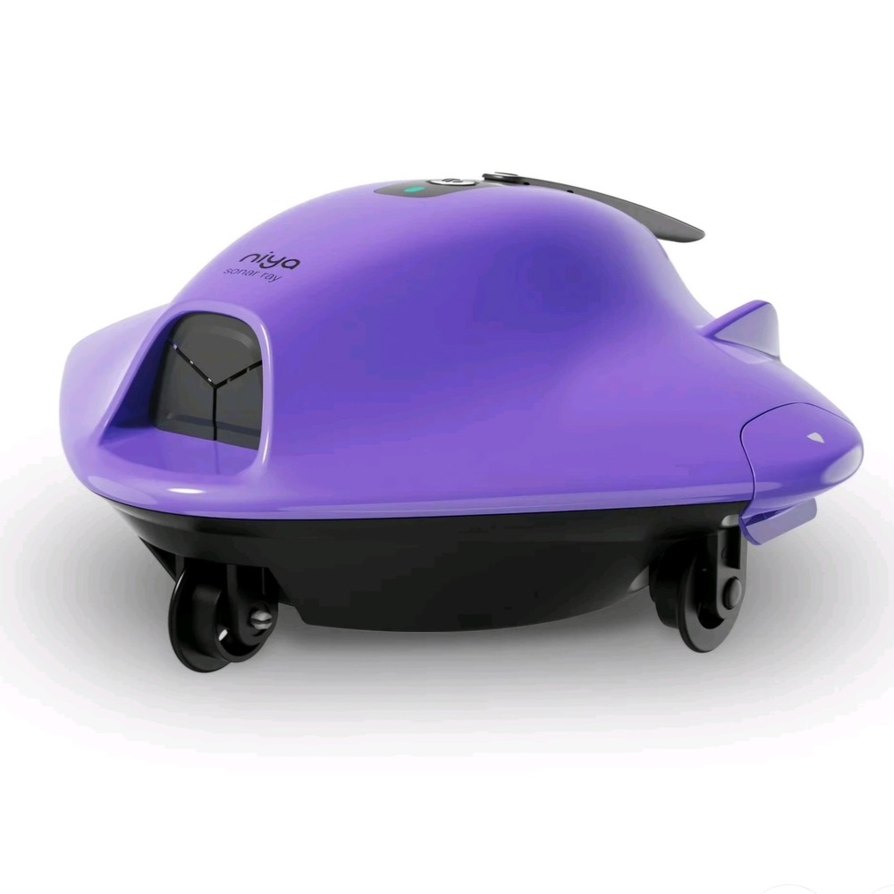 Niya Sonar Ray Cordless Robotic Pool Cleaner Purple Above Ground Pool Vacuum